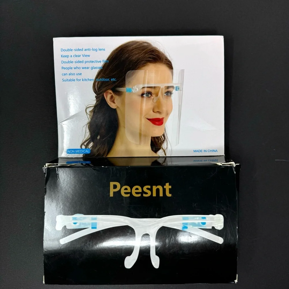 Clear face shield, unused, unisex